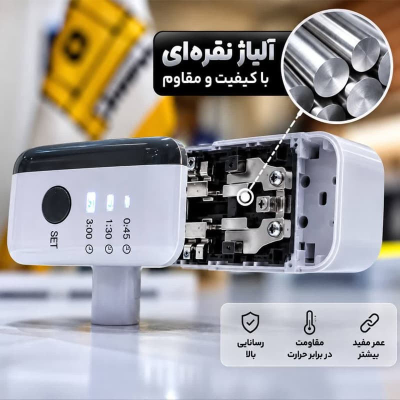 مبدل برق مدل 3 به 2 هوشمند مکس پاور Smart Power Protector - تایمر دار